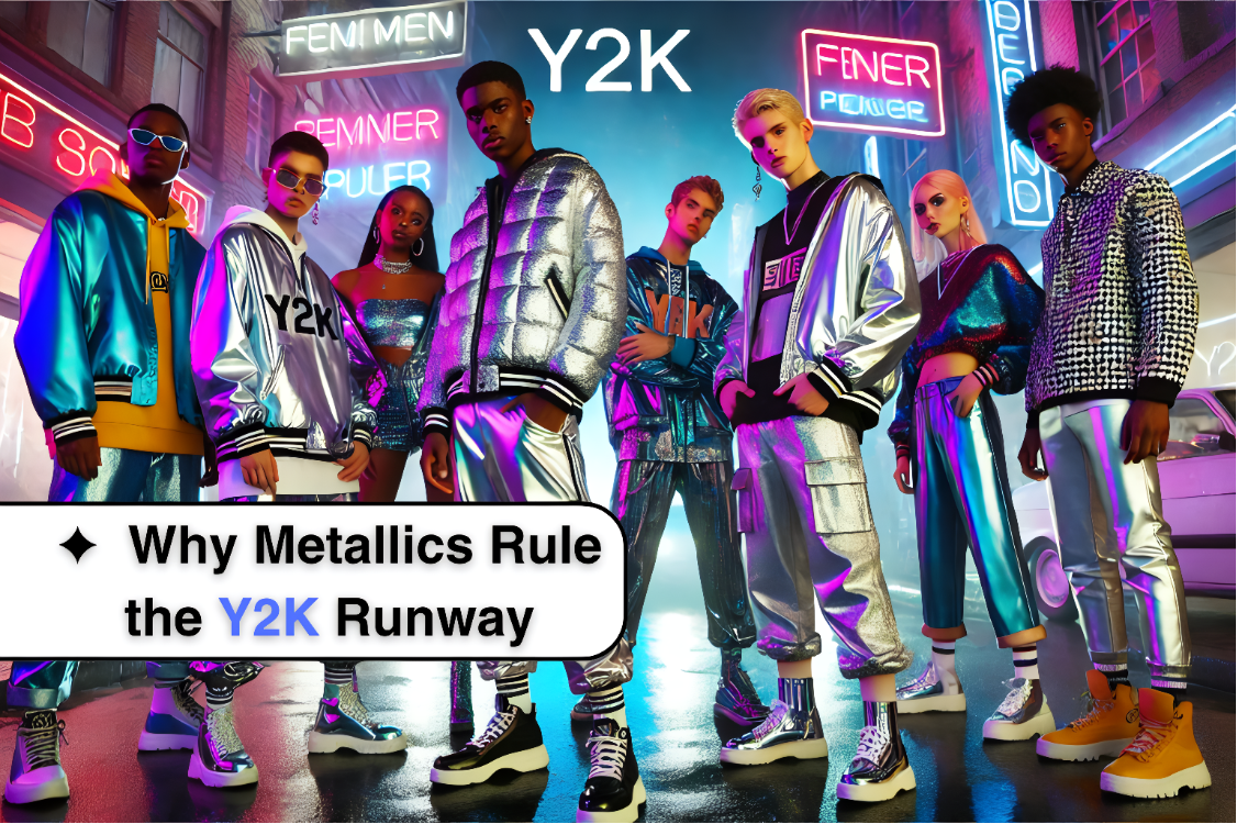 Why Metallics Are Dominating the Y2K Runway