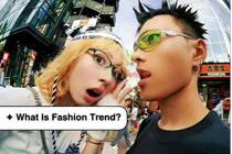 Two young people showcasing Gen Z fashion trends with unique hairstyles in an urban setting.
