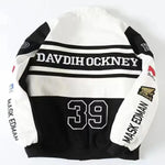 Black and White Racing Jacket - Vignette | Y2K Zone®