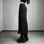 Black Long Skirt - Vignette | Y2K Zone®