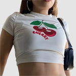 Cherry Crop Top - Vignette | Y2K Zone®