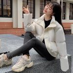 Cropped Puffer Jacket - Vignette | Y2K Zone®