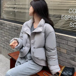 Cropped Puffer Jacket - Vignette | Y2K Zone®