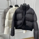 Cropped Puffer Jacket - Vignette | Y2K Zone®