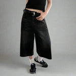 Dark Denim Shorts - Vignette | Y2K Zone®
