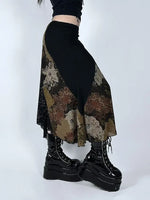 Floral Midi Skirt - Vignette | Y2K Zone®