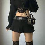 Gothic Mini Skirt - Vignette | Y2K Zone®
