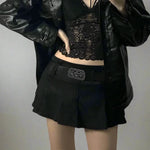 Gothic Mini Skirt - Vignette | Y2K Zone®