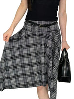 Grey Midi Skirt - Vignette | Y2K Zone®