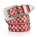 Red Rhinestone Belt - Vignette | Y2K Zone®