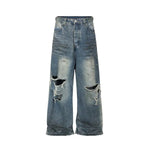 Ripped Baggy Jeans - Vignette | Y2K Zone®