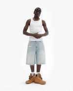 Ripped Jean Shorts - Vignette | Y2K Zone®