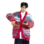 Striped Cardigan Sweater - Vignette | Y2K Zone®