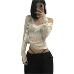 V-Neck Sweater Women - Vignette | Y2K Zone®
