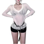 V-Neck Sweater Women - Vignette | Y2K Zone®