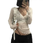 V-Neck Sweater Women - Vignette | Y2K Zone®