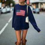 American Flag Sweater - Vignette | Y2K Zone®