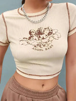 Angel Crop Top - Vignette | Y2K Zone®