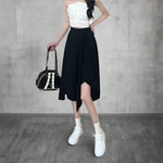 Asymmetrical Wrap Skirt - Vignette | Y2K Zone®