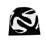 Black and White Beanie - Vignette | Y2K Zone®