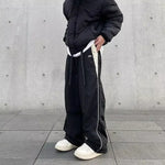 Black Baggy Pants - Vignette | Y2K Zone®