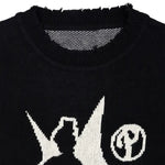 Black Knit Sweater - Vignette | Y2K Zone®