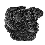 Black Rhinestone Belt - Vignette | Y2K Zone®