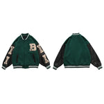 Bone varsity Jacket - Vignette | Y2K Zone®