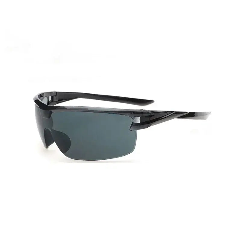 Sleek black cycling sunglasses fashion with wraparound lenses for ultimate performance