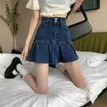 Dark Blue Denim Skirt - Vignette | Y2K Zone®