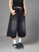 Dark Denim Shorts - Vignette | Y2K Zone®