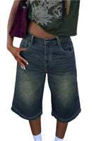 Dark Washed Denim Shorts - Vignette | Y2K Zone®