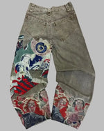 Embroided Y2K Jeans - Vignette | Y2K Zone®