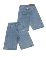 Embroidered Jean Shorts - Vignette | Y2K Zone®