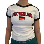 Germany Crop Top - Vignette | Y2K Zone®