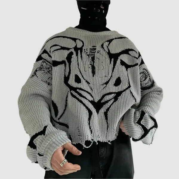 gothic-sweater-cropped-gray-