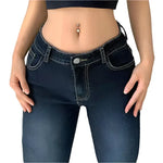 Low Rise Flare Jeans - Vignette | Y2K Zone®