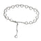 Heart-shaped chain bracelet with a dangling heart charm for the Metal Heart Belt