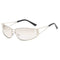 Sleek Retro Style Sunglasses with silver frames and tinted lenses for a trendy look