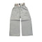 Gray wide-leg Retro Sweatpants with elastic waist and zipper, perfect Y2K clothing men