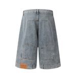 Reverse Jean Shorts - Vignette | Y2K Zone®