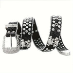 Rhinestone Skull Belt - Vignette | Y2K Zone®