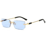 Rimless Rectangle Sunglasses - Vignette | Y2K Zone®