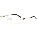 Rimless Rectangle Sunglasses - Vignette | Y2K Zone®