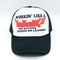 Trucker-style Sicko Hat with funny slogan about puking on laundry, perfect Y2K caps