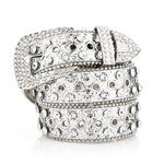 Silver Rhinestone Belt - Vignette | Y2K Zone®