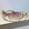 Stylish Snake Sunglasses featuring curved lenses and snake-shaped arms for a Y2K look