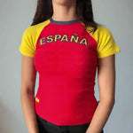 Spain Crop Top - Vignette | Y2K Zone®