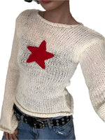 Star Knit Sweater - Vignette | Y2K Zone®