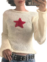 Star Knit Sweater - Vignette | Y2K Zone®